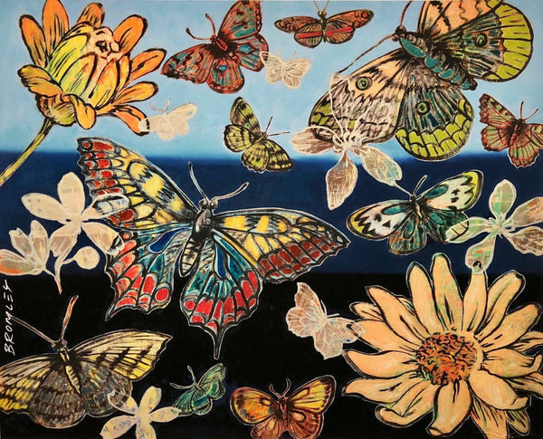 DAVID BROMLEY "Butterflies I" Printers Proof Print PP 28cm x 35cm
