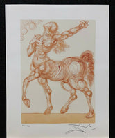 SALVADOR DALI "The Centaur" Limited Edition Colour Lithograph