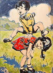 DAVID BROMLEY "Leap Frog" Signed Limited Edition Print 90cm x 70cm