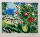 MARC CHAGALL "Paysage" Limited Edition Colour Lithograph