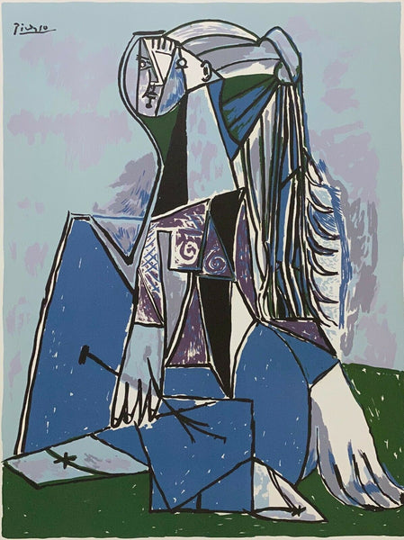 PABLO PICASSO "The Thinker" Limited Edition Colour Off Set Lithograph