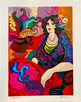 PATRICIA GOVEZENSKY "Peaceful Thoughts" Limited Edition Colour Screen Print