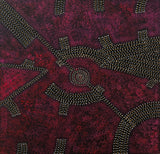 ROSEANNE MORTON PETYARRE "Bush Seeds" Signed Acrylic on Canvas 95cm x 99cm