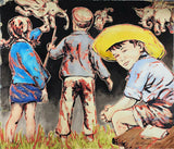 DAVID BROMLEY Children "Out and About" Signed Limited Edition Print, 50cm x 60cm