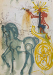 SALVADOR DALI "Le Cheval De Triomphe" Limited Edition Colour Lithograph