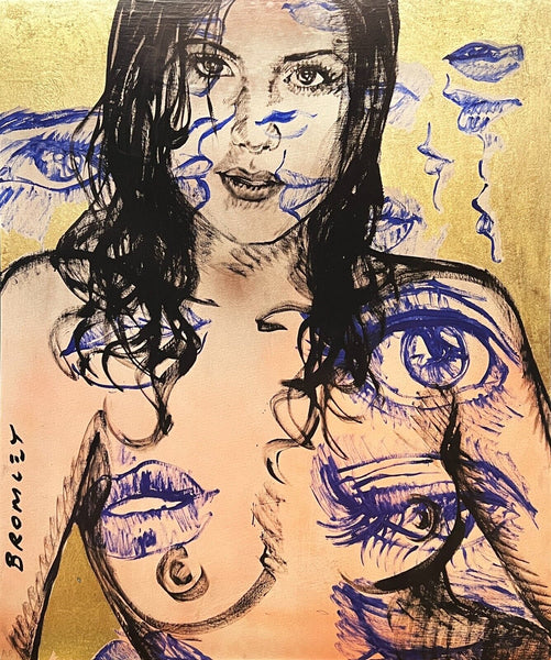 DAVID BROMLEY Nude "Alexia" Signed Limited Edition Print, 60cm x 50cm