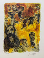 MARC CHAGALL "Exodus - Moses" Limited Edition Colour Lithograph