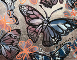 DAVID BROMLEY "Butterflies and Blooms" Signed Limited Edition Print 56cm x 70cm