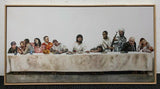 JOHAN ANDERSSON "Last Supper" Signed, Mixed Media on Canvas 65cm x 126cm, FRAMED