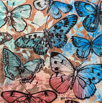 DAVID BROMLEY "Butterflies" Signed, Large Limited Edition Print 90cm x 90cm