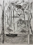 ARTHUR BOYD "His Heart Went Out" Signed, Limited Edition Etching 66cm x 50cm