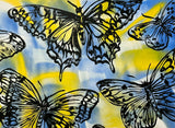 DAVID BROMLEY "Butterflies" Original Polymer Painting on Canvas 100cm x 150cm