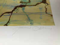 JOHN OLSEN "Desert Sea X" Signed, Limited Edition Digital Print 94cm x 71cm