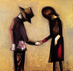 CHARLES BLACKMAN "The Meeting" Signed, Limited Edition Print 65cm x 67cm
