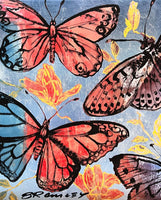 DAVID BROMLEY "Butterflies" Signed Limited Edition Print 50cm x 60cm