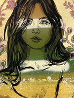 DAVID BROMLEY "Julia" Original, Polymer & Gold Leaf on Canvas 150cm x 120cm