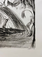 ARTHUR BOYD "The Boat" Signed, Limited Edition Etching 66cm x 50cm