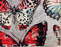 DAVID BROMLEY "Silver Butterflies" Signed Limited Edition Print 50cm x 60cm