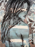 DAVID BROMLEY Nude "Jessica" Signed, Limited Edition Print, 60cm x 45cm
